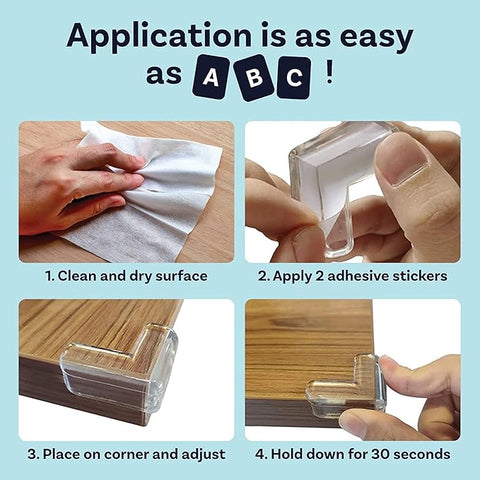 🧩 Protector for Furniture Table Corner Guards (White, Pack of 10) 🧩 Protector for Furniture Table Corner Guards (White, Pack of 10)