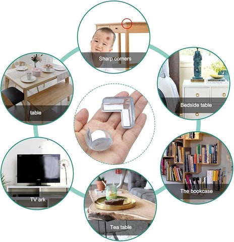 🧩 Protector for Furniture Table Corner Guards (White, Pack of 10) 🧩 Protector for Furniture Table Corner Guards (White, Pack of 10)