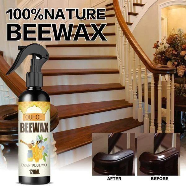 🐝 Beeswax Furniture Polish Spray – Natural Wood Shine & Protection (120 ml, Brown)