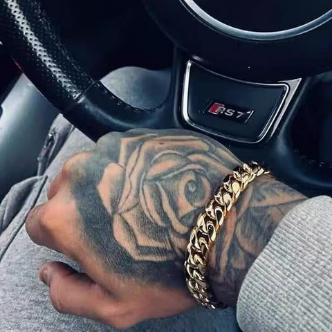 🔱 Cuban Link Chain Bracelet – 24K Real Gold Plated Luxury Design 🔱 Cuban Link Chain Bracelet – 24K Real Gold Plated Luxury Design