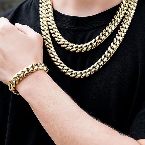 🔱 Cuban Link Chain Bracelet – 24K Real Gold Plated Luxury Design 🔱 Cuban Link Chain Bracelet – 24K Real Gold Plated Luxury Design
