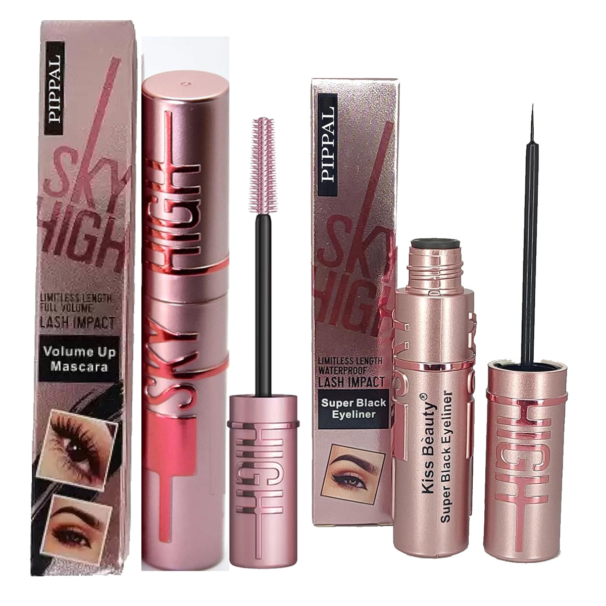 ð Pippal Sky High Eyeliner with Ultra Volume Up Mascara (Pack of 1)