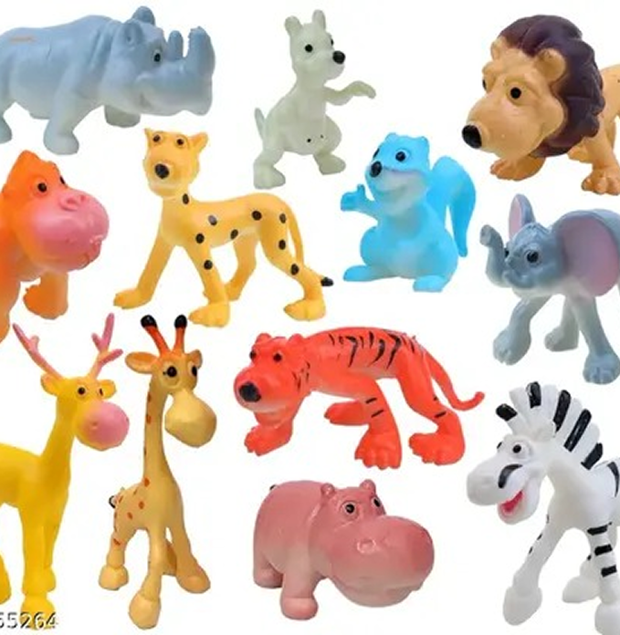 🐵 Funny Jungle Animals Toys – for Kids (Multicolor)