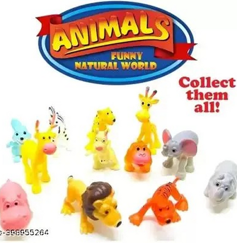 🐵 Funny Jungle Animals Toys – for Kids (Multicolor) 🐵 Funny Jungle Animals Toys – for Kids (Multicolor)