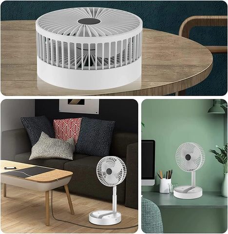 ðŽïļ Powerful Rechargeable Table Fan â Portable High-Speed Cooling Fan ðŽïļ Powerful Rechargeable Table Fan â Portable High-Speed Cooling Fan