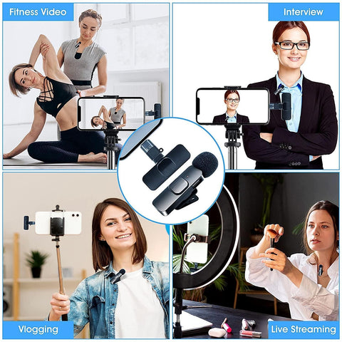 🎤 Wireless Microphone – Portable Plug & Play Mic for Mobile & Camera 🎤 Wireless Microphone – Portable Plug & Play Mic for Mobile & Camera