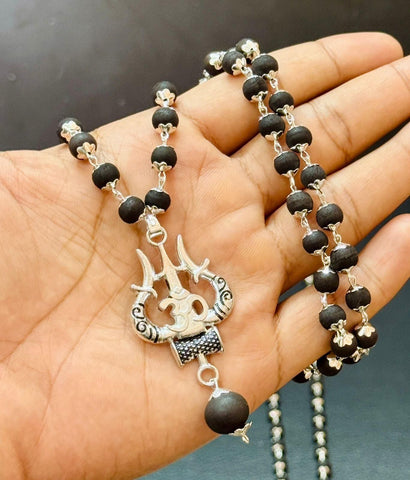 ๐๏ธ Om Shiva Trishool Karungali Malaโ Divine Power & Protection ๐๏ธ Om Shiva Trishool Karungali Malaโ Divine Power & Protection