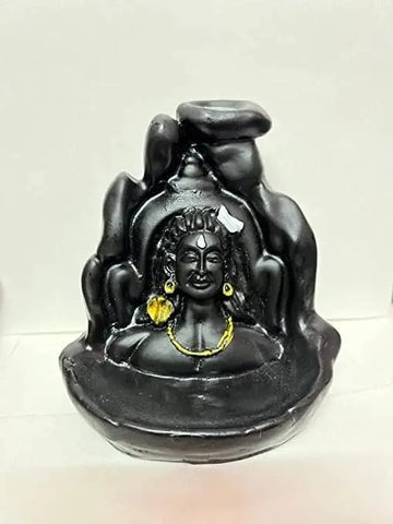 ✨ Smoke Fountain Lord Shiva Cone Incense Holder Showpiece with 10 Free Smoke Backflow Cones ✨ Smoke Fountain Lord Shiva Cone Incense Holder Showpiece with 10 Free Smoke Backflow Cones