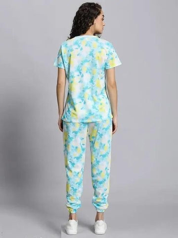 ๐ Womenโs Casual Tie Dye Print Night Suit โ Soft & Stylish Sleepwear Set ๐ Womenโs Casual Tie Dye Print Night Suit โ Soft & Stylish Sleepwear Set