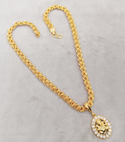 ✨ Luxurious Men's Gold Plated Pendant with Chain Vol 6 ✨ Luxurious Men's Gold Plated Pendant with Chain Vol 6
