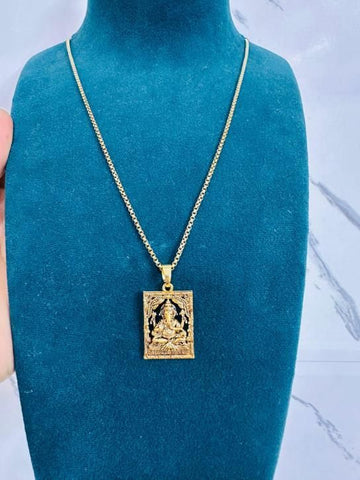 🕉️ Gold Plated Ganeshji Pendant with Chain – Divine Style with a Touch of Elegance 🕉️ Gold Plated Ganeshji Pendant with Chain – Divine Style with a Touch of Elegance