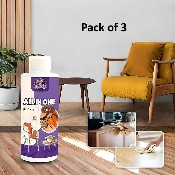 đĒĩ Polish Furniture Cleaner & Shiner â Restore Natural Shine Instantly! (Pack of 3 â 100ML Each)