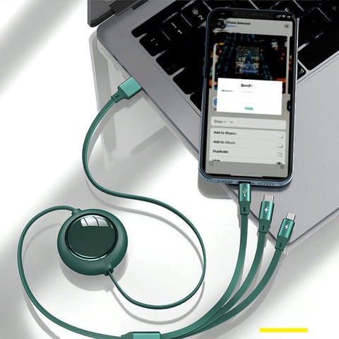 ⚡ 3 in 1 Fast Charging Data Cable ⚡ 3 in 1 Fast Charging Data Cable