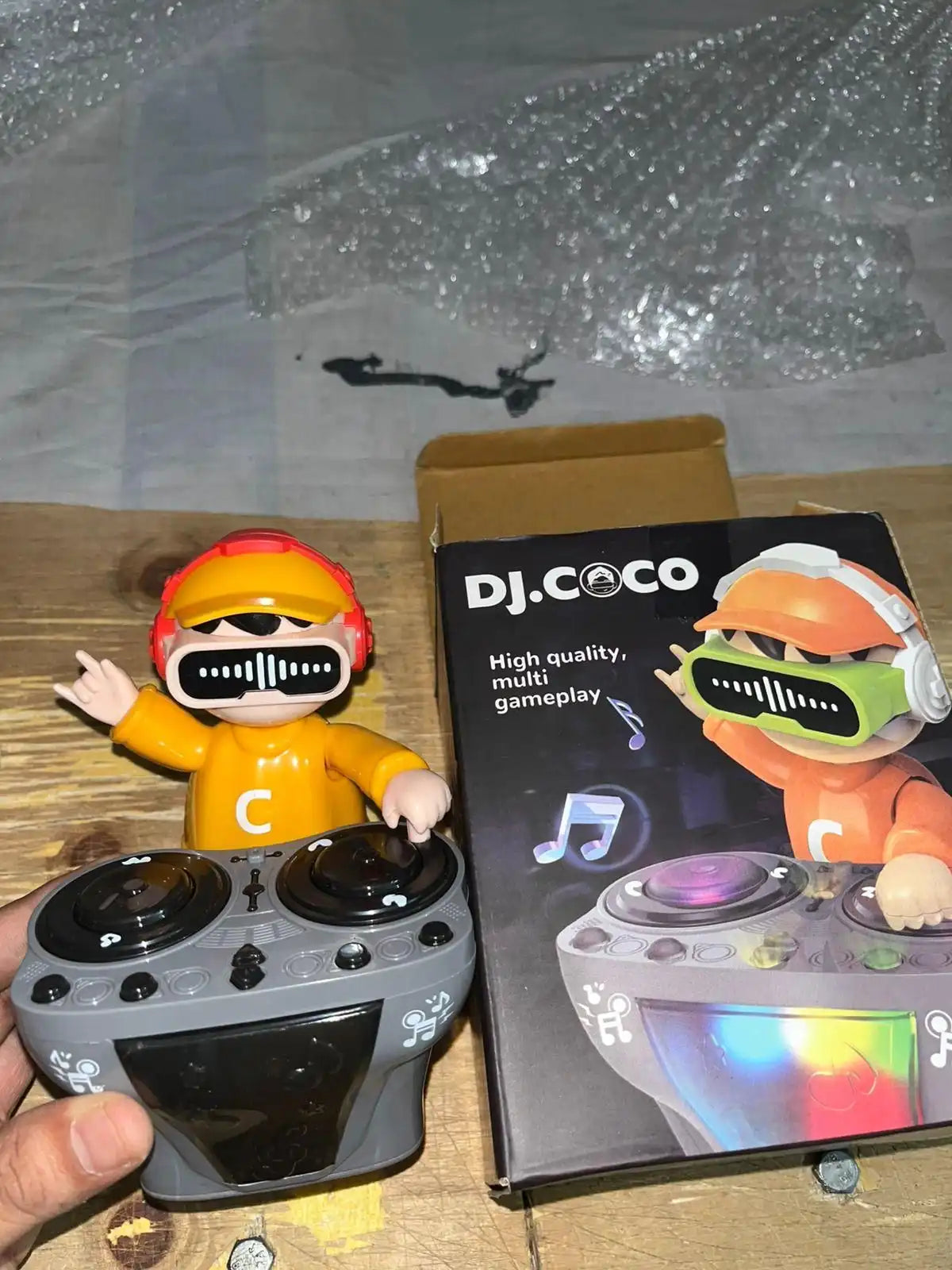 🎧 DJ Coco Musical Dancing Boy Toy – LED Lights & Fun Music!