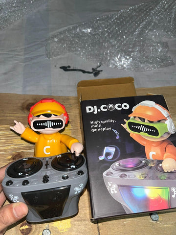 🎧 DJ Coco Musical Dancing Boy Toy – LED Lights & Fun Music! 🎧 DJ Coco Musical Dancing Boy Toy – LED Lights & Fun Music!