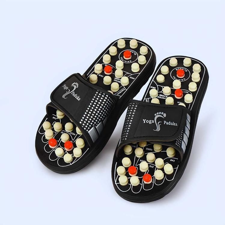 🌿 Acupressure & Magnetic Therapy Paduka Slippers – Natural Way to Boost Blood Circulation