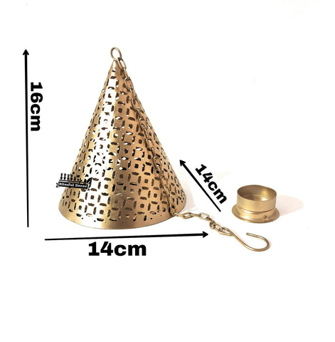 ✨ Hanging Cone Tea Light (Pack of 1) ✨ Hanging Cone Tea Light (Pack of 1)