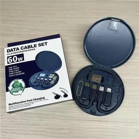 ⚡ Fast Charging Travel Cable Set – All-in-One Portable Charger Kit ⚡ Fast Charging Travel Cable Set – All-in-One Portable Charger Kit