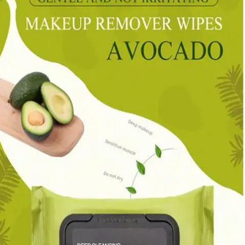 💚 Avocado Makeup Remover Wipes – Deep Cleansing & Nourishing (Pack of 60) 💚 Avocado Makeup Remover Wipes – Deep Cleansing & Nourishing (Pack of 60)