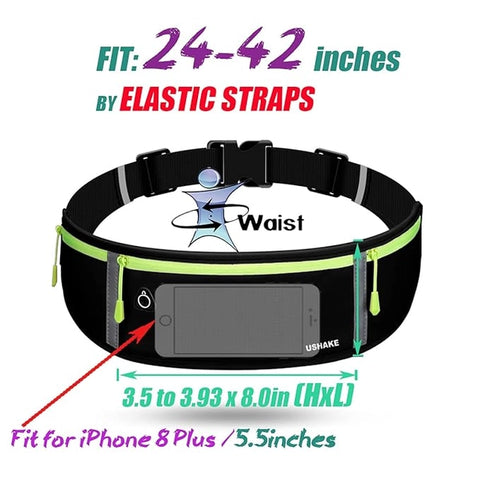 🏃♀️ Slim Running Belt – Workout Fanny Pack for Men & Women | Waist Pack with Mobile Holder 🏃♀️ Slim Running Belt – Workout Fanny Pack for Men & Women | Waist Pack with Mobile Holder