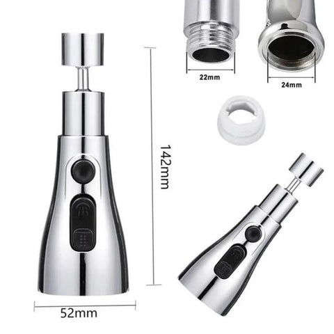 🚿 3 Modes Kitchen Sink Faucet – Adjustable Water Saving Nozzle Sprayer 🚿 3 Modes Kitchen Sink Faucet – Adjustable Water Saving Nozzle Sprayer