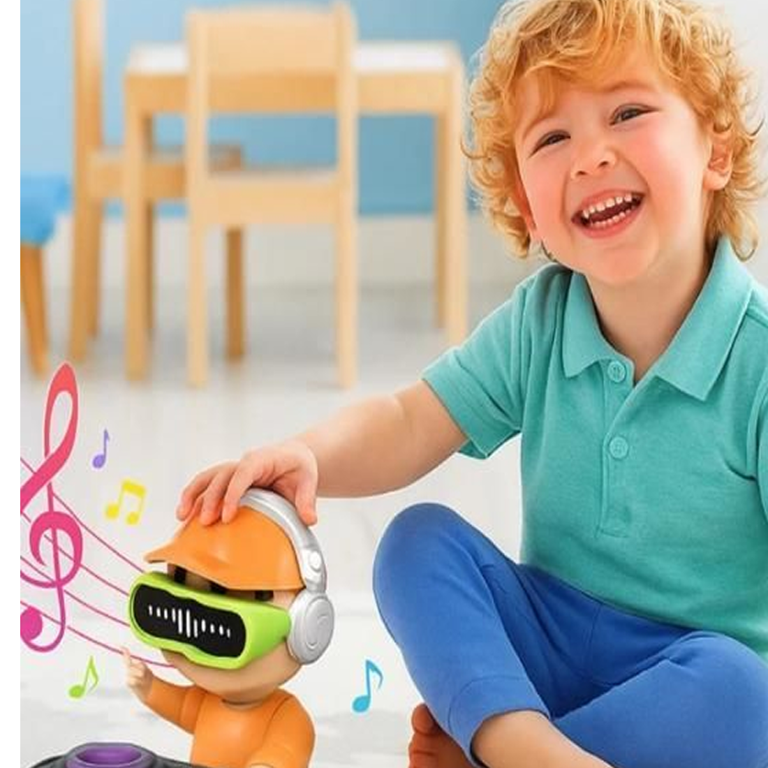 🎧 DJ Coco Musical Dancing Boy Toy – LED Lights & Fun Music!