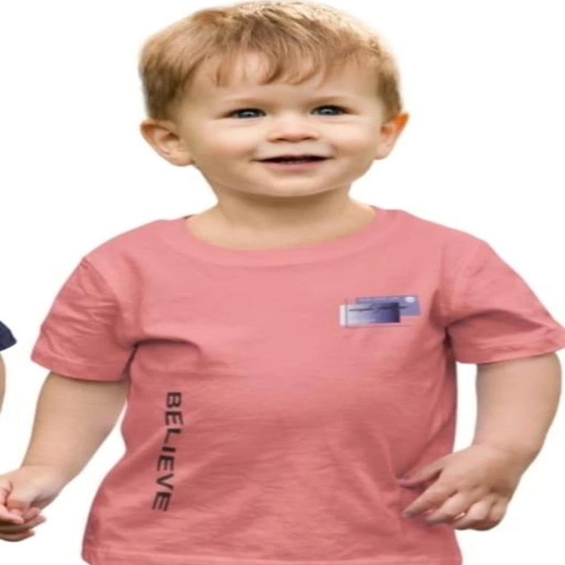 ๐ฆ Cotton Blend Round Neck Printed T-Shirt for Boys (Peach, 3โ13 Years)