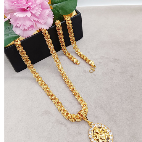 ✨ Luxurious Men's Gold Plated Pendant with Chain Vol 6 ✨ Luxurious Men's Gold Plated Pendant with Chain Vol 6