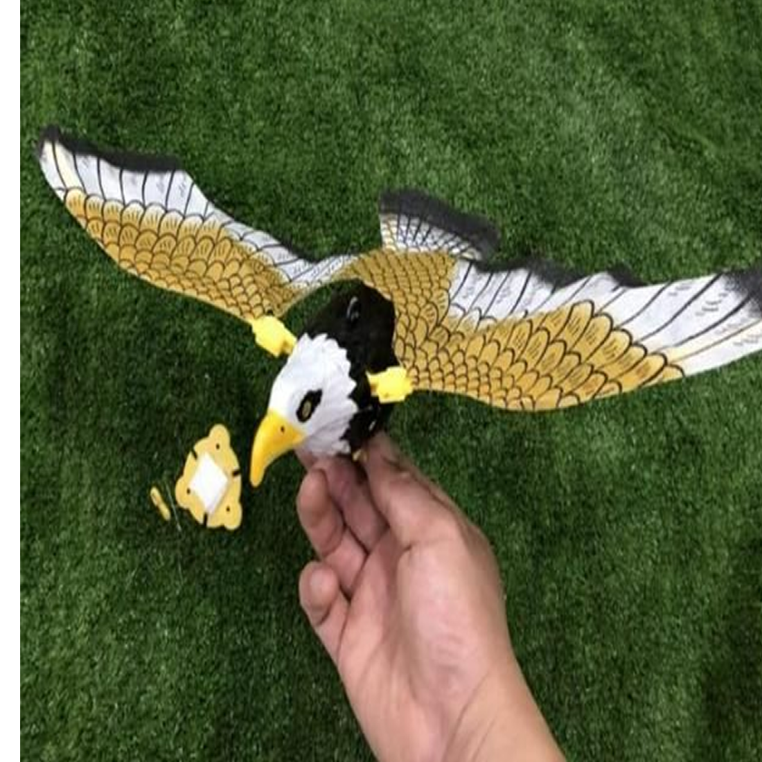 🦅Realistic Flying Eagle Bird Toy with Spread Wings – Battery Operated Gliding Bird
