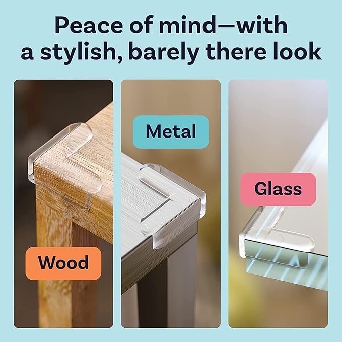 🧩 Protector for Furniture Table Corner Guards (White, Pack of 10)