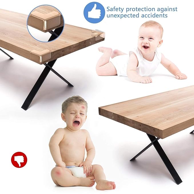 🧩 Protector for Furniture Table Corner Guards (White, Pack of 10)