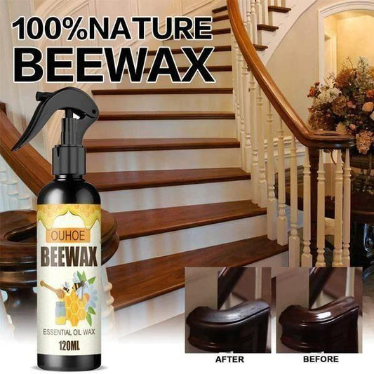 🐝 Beeswax Furniture Polish Spray – Natural Wood Shine & Protection (120 ml, Brown)
