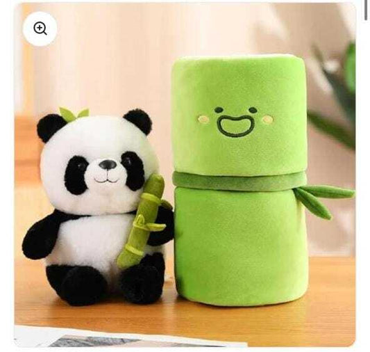 🐼 Panda Plush with Bamboo Soft Toy – Cute & Cuddly Hug Buddy!