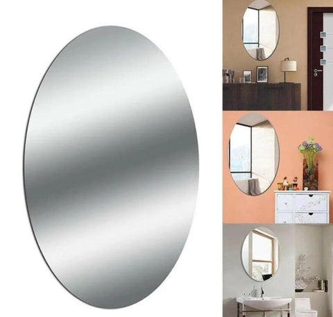 🪞 Combo of Oval & Square Shape Mirrors (Pack of 2)