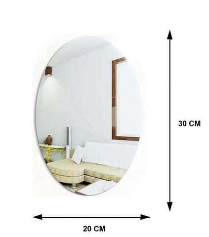🪞 Combo of Oval & Square Shape Mirrors (Pack of 2)