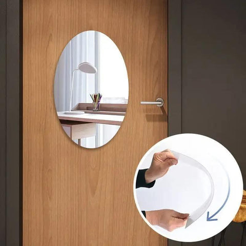 🪞 Combo of Oval & Square Shape Mirrors (Pack of 2)