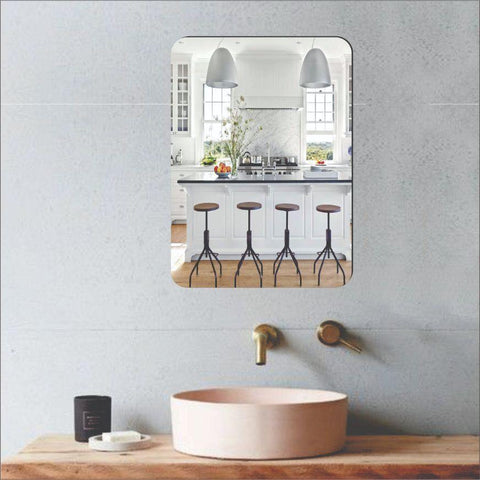 🪞 Combo of Oval & Square Shape Mirrors (Pack of 2)