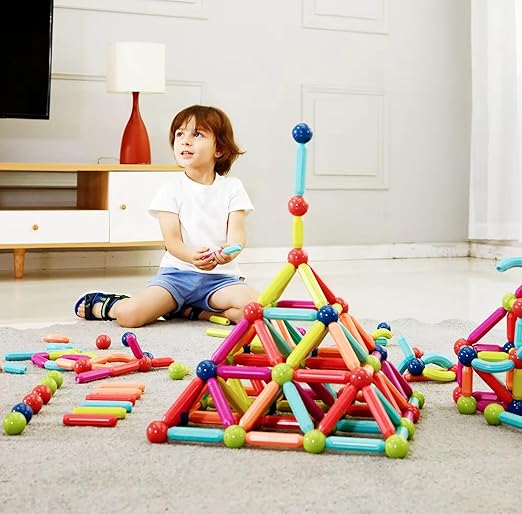 🧩 Magnetic Sticks Building Blocks for Kids (25 Pcs) – Fun Learning STEM Toy!