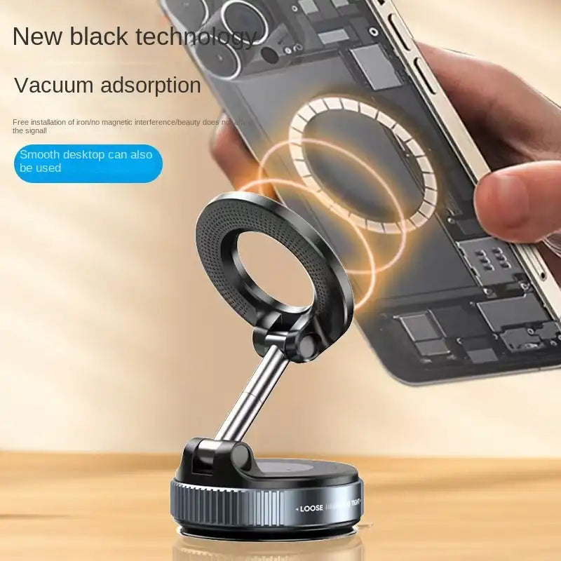 🧲 Magnetic Car Mount – Vacuum Suction Cup Holder for Navigation 🚘