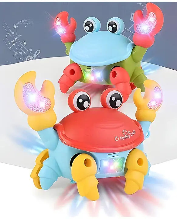 🦀✨ Crawling Crab – LED Moving Toy ✨🦀