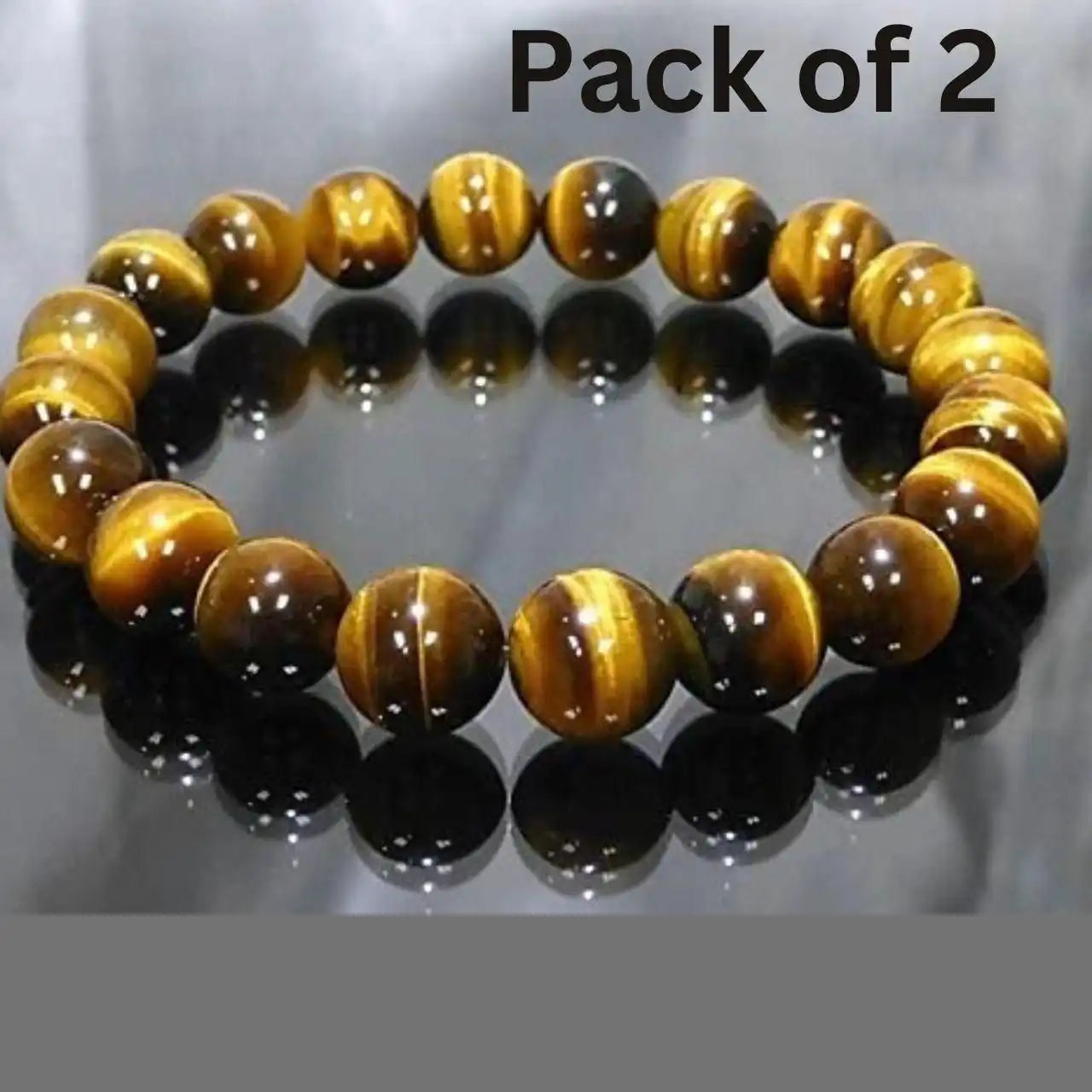 🟡 Tiger Eye Yellow Crystal Healing Stone Bracelet – Power • Confidence • Protection 🧿