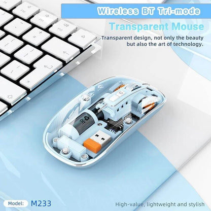 🖱️✨ Rechargeable Transparent Mouse