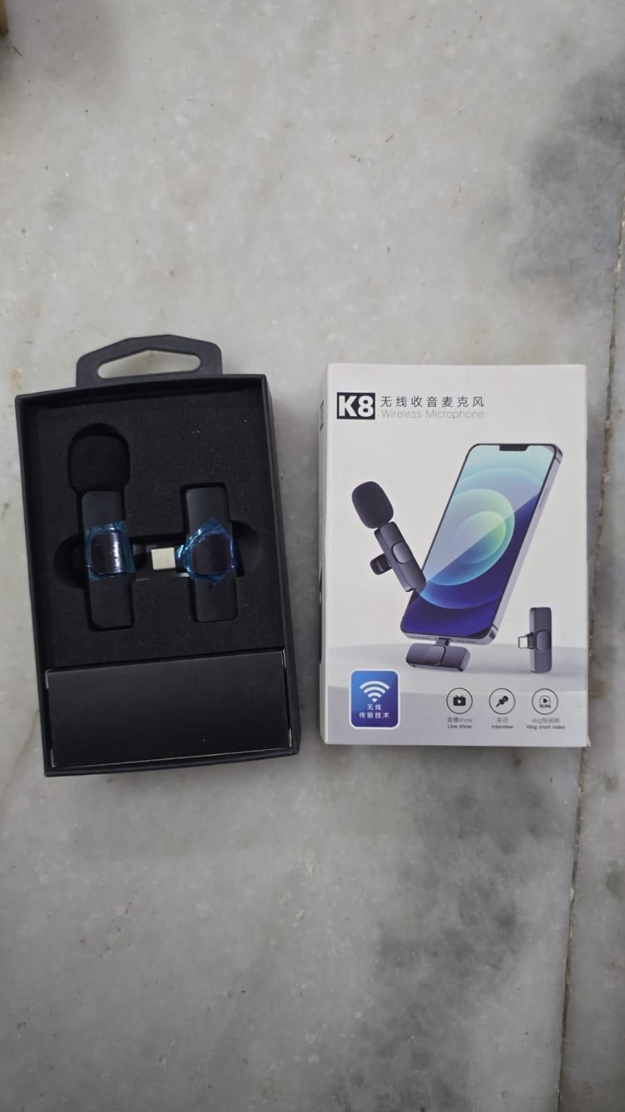 🎤 Wireless Microphone – Portable Plug & Play Mic for Mobile & Camera