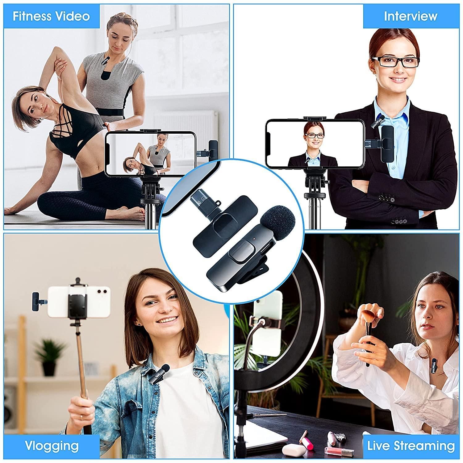 🎤 Wireless Microphone – Portable Plug & Play Mic for Mobile & Camera