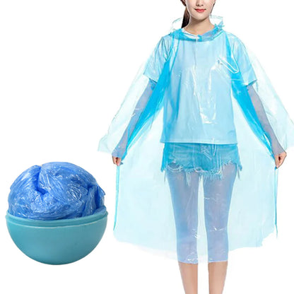 🧥✨ Ball Rain Coat for Travel – Ultra Compact & Waterproof 🌧️✈️