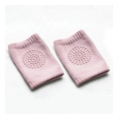 🧸 Baby Toddler Soft Knit Knee Pads (Set of 2 Pairs) – Anti-Slip Protection 🦶✨