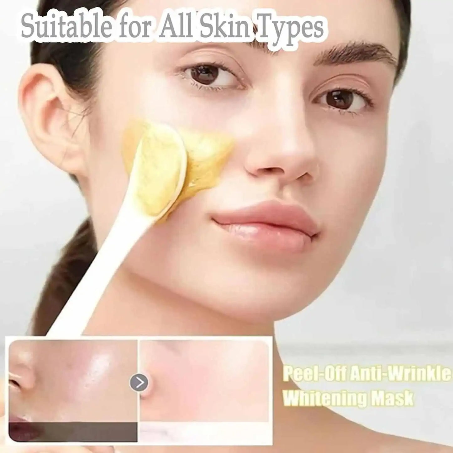 💛 Gold Peel Off Mask – Instant Glow & Deep Cleansing Facial Treatment (400g)