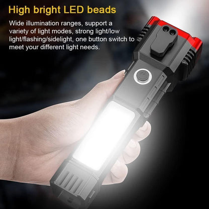 🔦 Multifunctional Work Portable LED Flashlight – Rechargeable Magnetic Torch