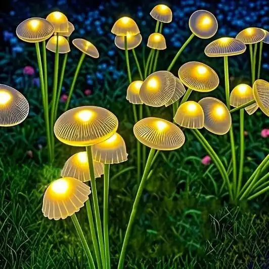 ✨ Solar LED Jellyfish Mushroom Lights for Garden