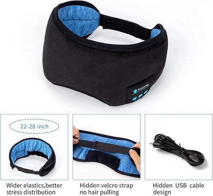 😴🎧 Wireless Bluetooth Eye Mask – Sleep Better With Music!